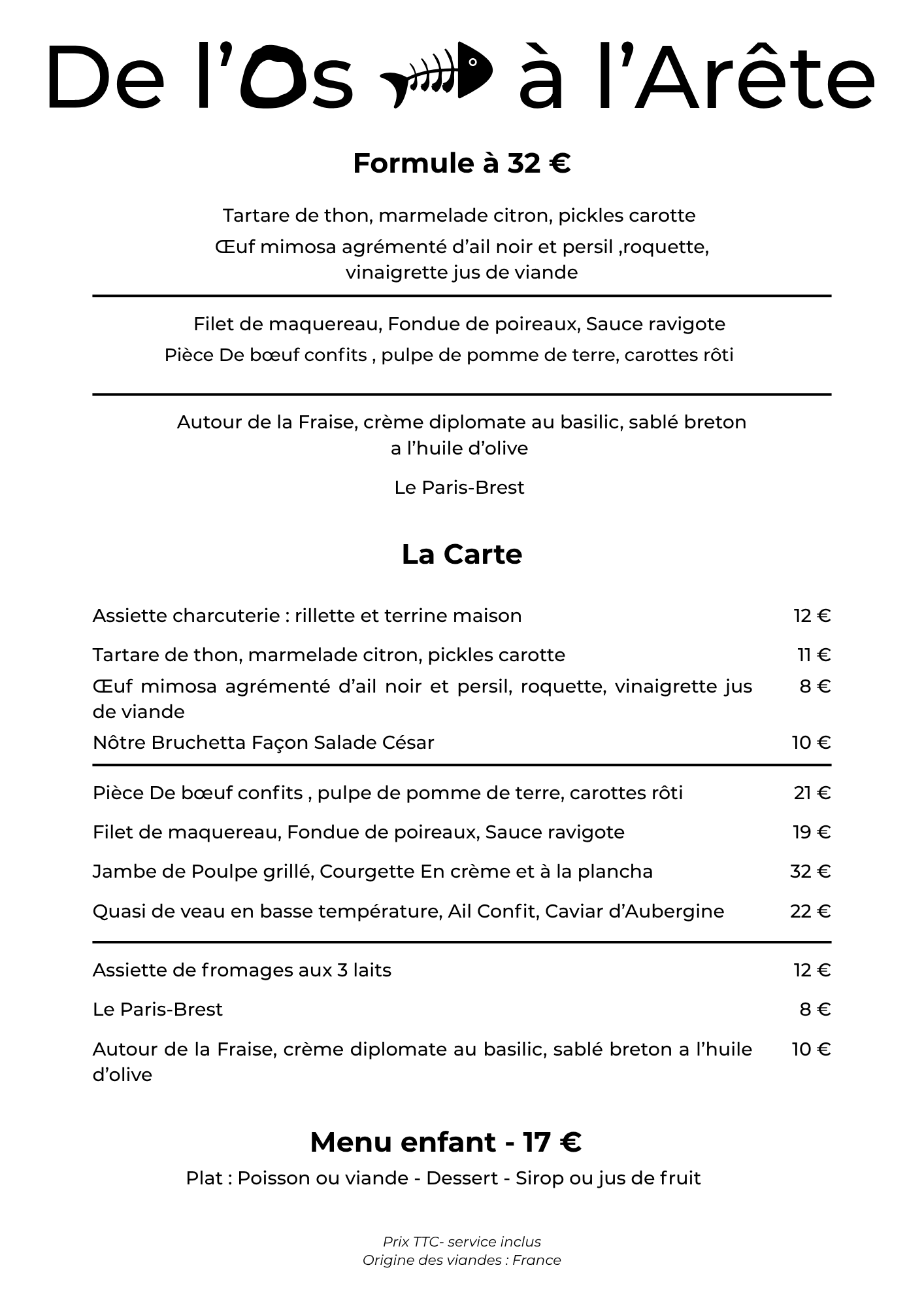 De L\'Os à L\'Arête